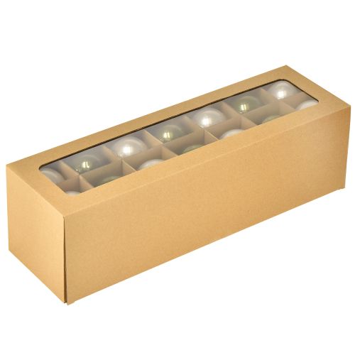Artikel Julkulor glaskula grön krämfärgad Ø60mm 24 st