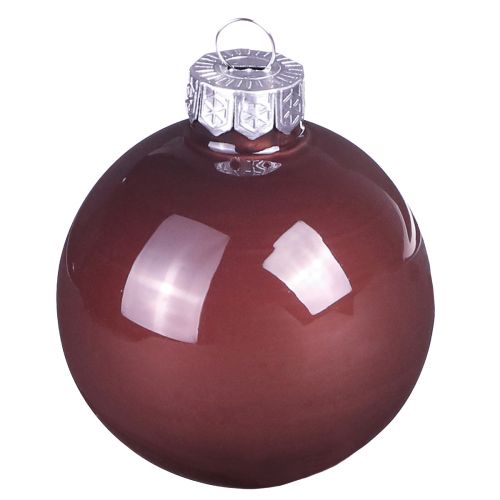 Artikel Julkulor guldbruna trädkulor glas Ø6cm 24 st