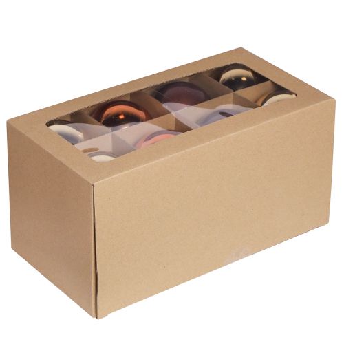Artikel Julkulor guldbruna mix glaskulor Ø7,5cm 12 st