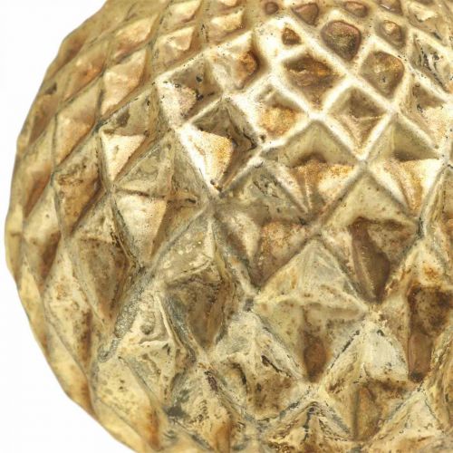 Floristik24 Julkulor ren Julgransdekorationer guld vintage Ø7cm 4st
