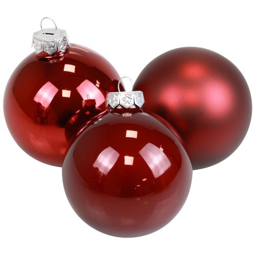 Artikel Julkulor glas Julgranskulor Bordeaux Ø7,5cm 14 st