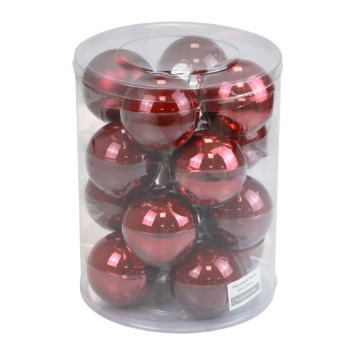 Artikel Julkulor glas Julgranskulor Bordeaux Ø7,5cm 14 st