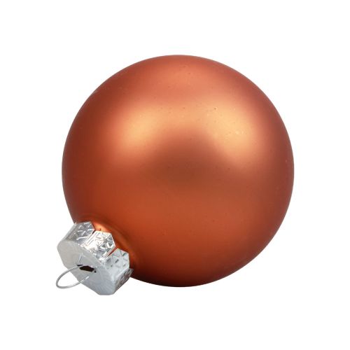 Floristik24 Julkulor glas Julgranskulor rödbrun Ø6,5cm 24 st
