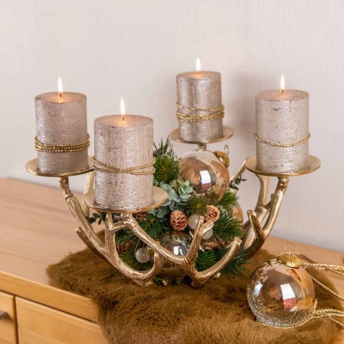 Floristik24 Julkulor glas Julgranskulor klar, brun Ø10cm 3st