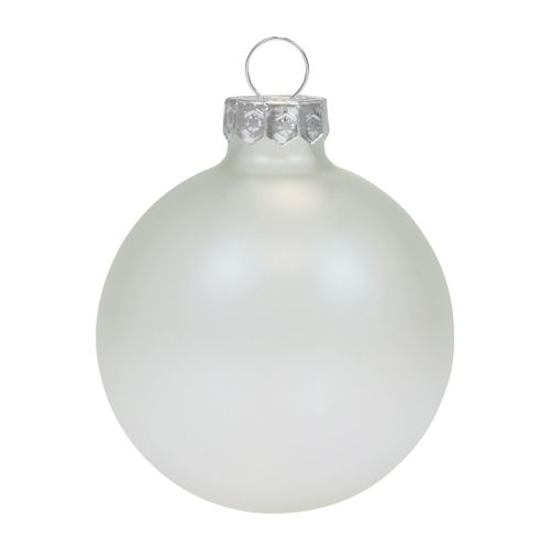 Floristik24 Julkulor glas klar ogenomskinlig julgranskulor Ø6cm 6 st