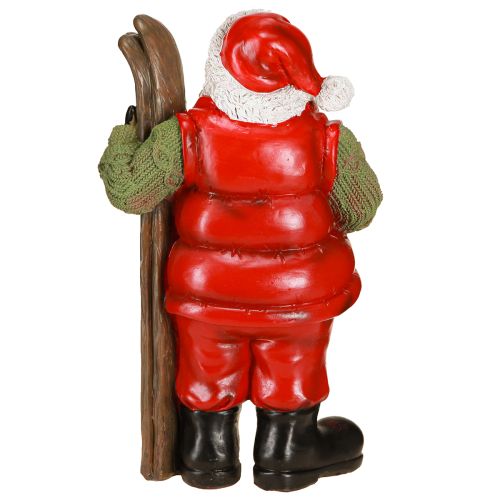 Artikel Jultomtens dekorationsfigur med skidmålad 14×10,5×24,5cm