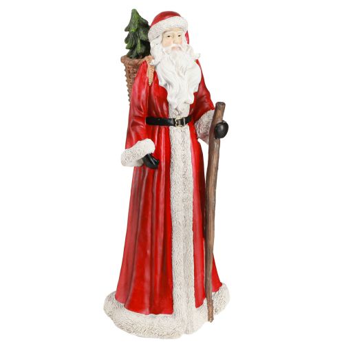 Floristik24 Jultomtefigur med korg röd vitgrönt guld H36cm