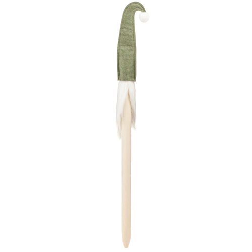 Artikel Jultomten på pinne jultomte grön 57cm 4 stycken