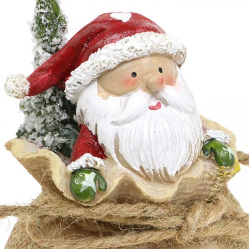 Artikel Dekorativ jultomte i säck Juldekoration Ø8cm/H13cm 2 st