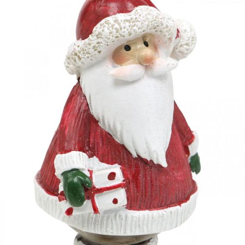 Floristik24 Deco figur jultomte med godis käpp/present H8,5cm 4st