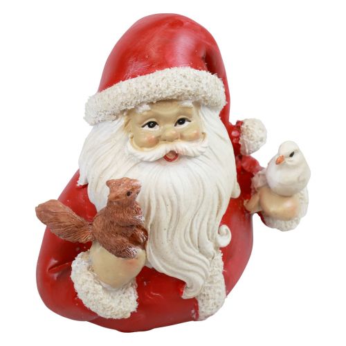 Artikel Julfigurer jultomte med djur 10x7x9cm 2st