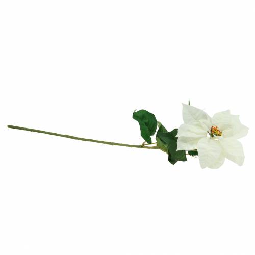 Floristik24 Julstjärna konstgjord blomma vit 67cm