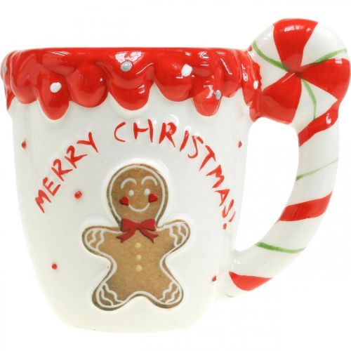 Artikel Julkopp God Jul vit keramik H10,5cm