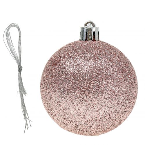 Floristik24 Julkula plast rosa mix Ø6cm 10st