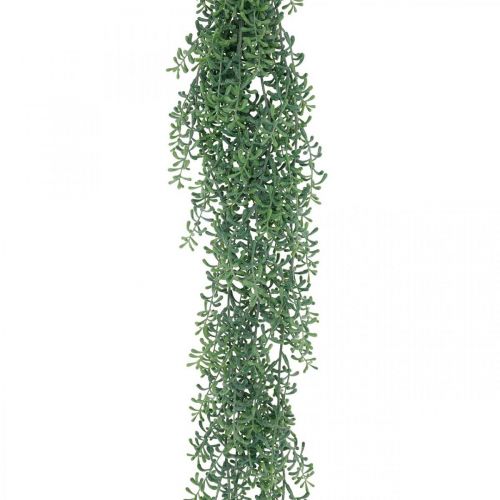Grön växthängande konstgjord hängväxt med knoppar grön, vit 100cm