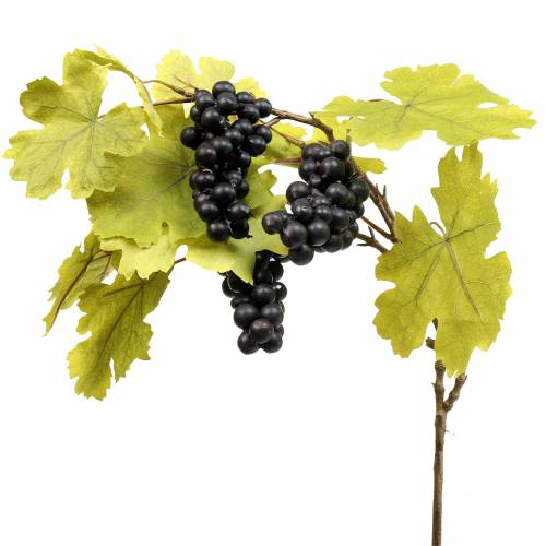 Vinranka gren med druvor 76cm