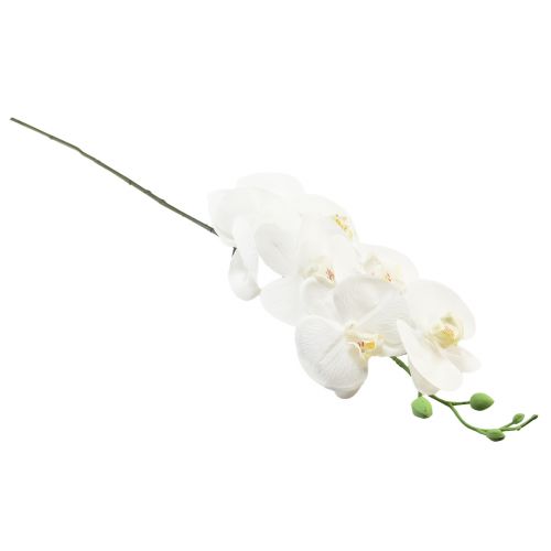 Artikel Vit konstgjord orkidé Phalaenopsis Real Touch 85cm