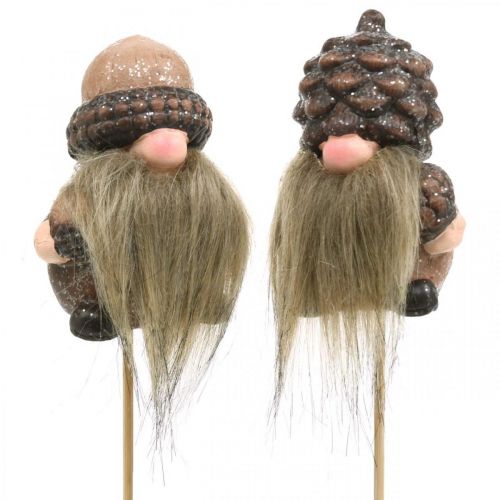 Floristik24 Imp keramiska koner och ekollon dekorativ pinne 8/8,5cm 4st
