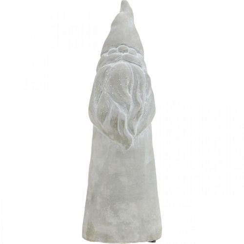 Floristik24 Deco figur tomte Juldekoration betonggrå H31cm