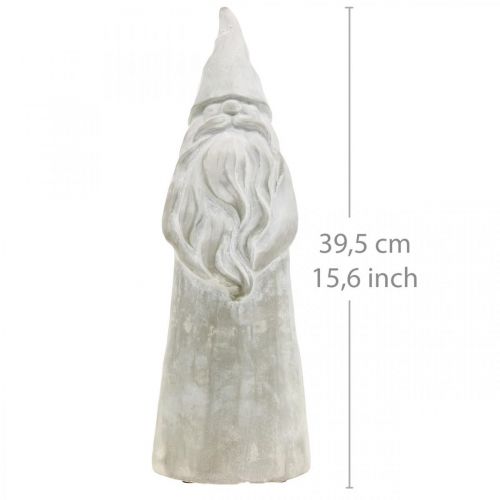 Floristik24 Deco figur pixie betong jul pixie grå H39,5cm