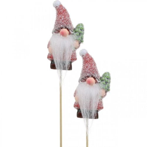 Floristik24 Dekorativ tomte tomte dekorativa pluggar jul 10cm 4st