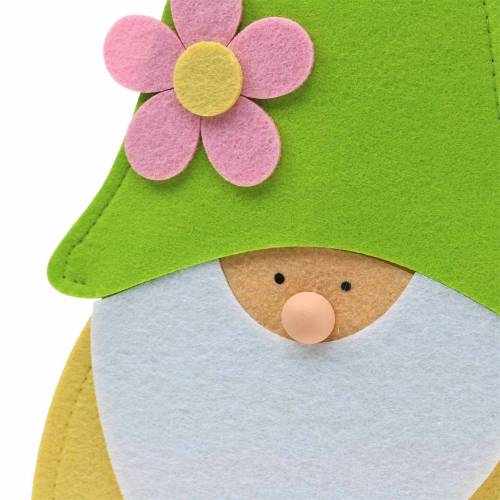 Floristik24 Gnome stående stående filtgrön, fönsterdekoration 22cm x 6cm H51cm