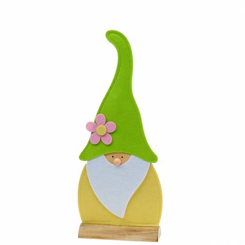 Floristik24 Gnome stående stående filtgrön, fönsterdekoration 22cm x 6cm H51cm