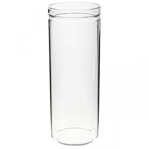 Floristik24 Blomvas, glascylinder, glasvas rund Ø10cm H27cm