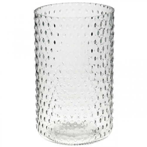 Blomvas, glasvas, ljusglas, glaslykta Ø11.5cm H18.5cm
