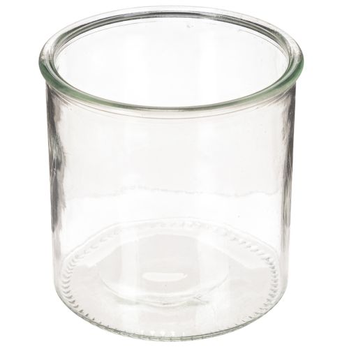 Glasljushållare, rund, klarglas, mångsidig, 12 cm, 2 stycken köpa | Floristik24.se