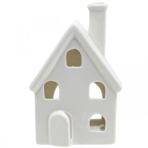 Artikel Lantern House Keramik Light House Advent Vit H14cm 2 st