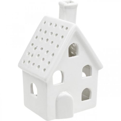 Artikel Lantern House Keramik Light House Advent Vit H14cm 2 st