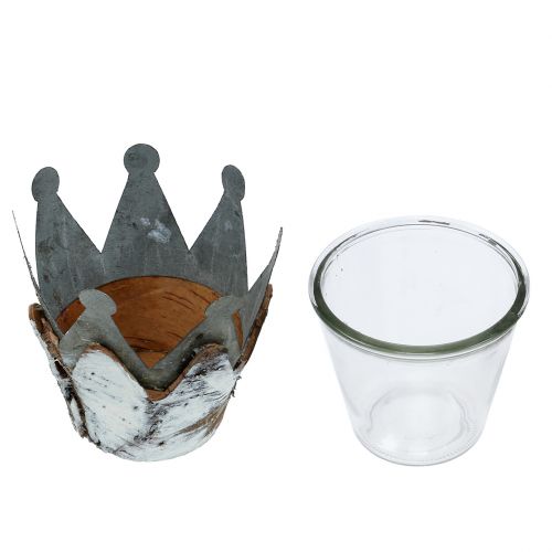 Floristik24 Lyktkrona med björk Ø11cm H11,5cm 1st