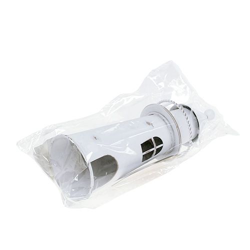 Floristik24 Deco fyr 15 cm vit