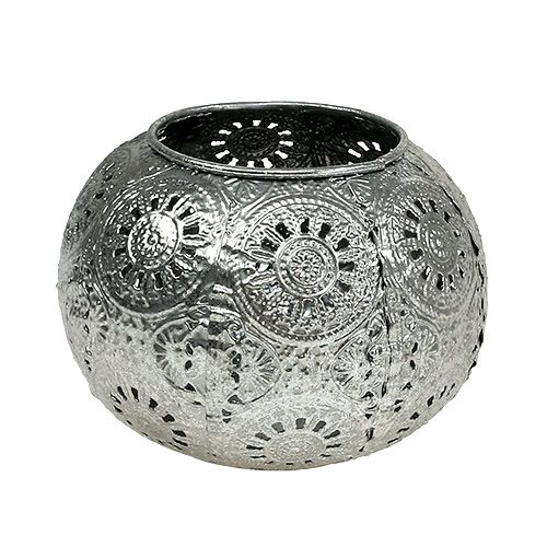 Floristik24 Vindlätt silver orientalisk Ø12cm H9cm
