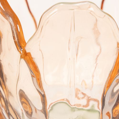 Artikel Tulpanformad värmeljushållare i glas, vintagestil, romantisk heminredning, 20 cm