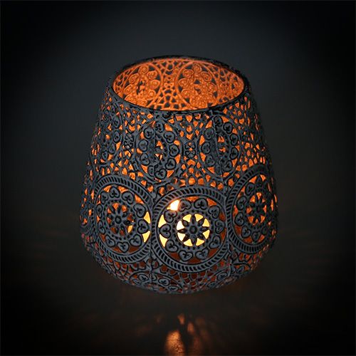Floristik24 Lykta vit Ø12cm H13cm 1st