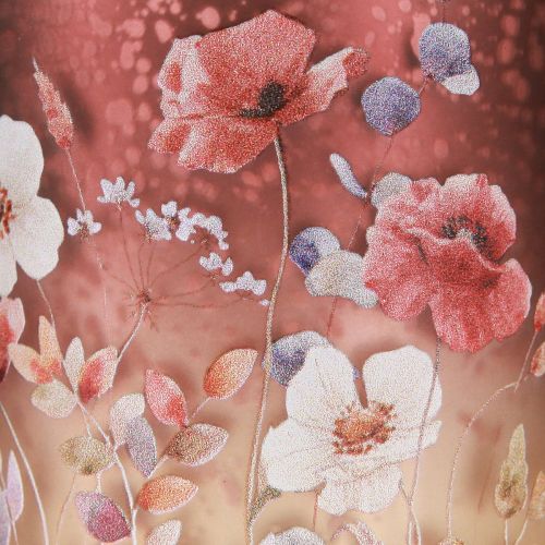 Artikel Elegant ljusstake med blommotiv för stämningsfull rumsdesign, 8 cm, 4 stycken.