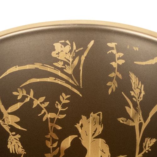 Artikel Dekorativ glaslykta med blommotiv för stämningsfulla heminredningsdetaljer, 8 cm, 4 stycken.