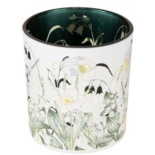 Dekorativ glaslykta med lövdesign för eleganta heminredningsdetaljer, 8 cm, 4 stycken