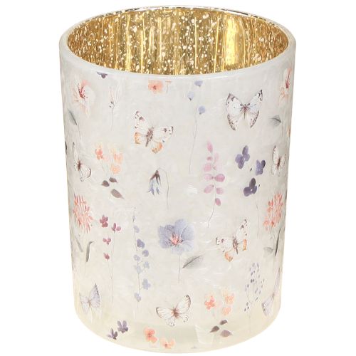 Glasljushållare med fjärilsmotiv för mysiga stunder, 12,5 cm, 2 stycken