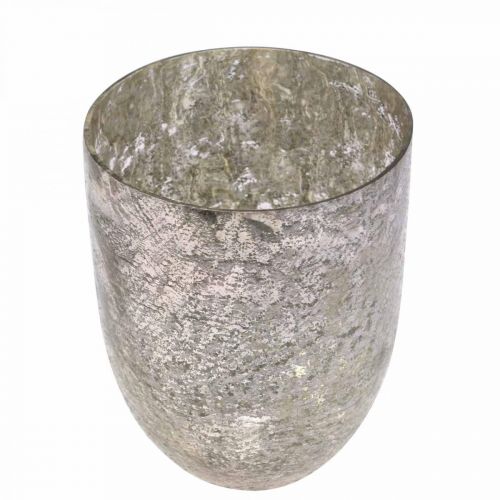Artikel Lykta Glas Vintage värmeljusglas Rosa, Gyllene Ø12cm H15cm