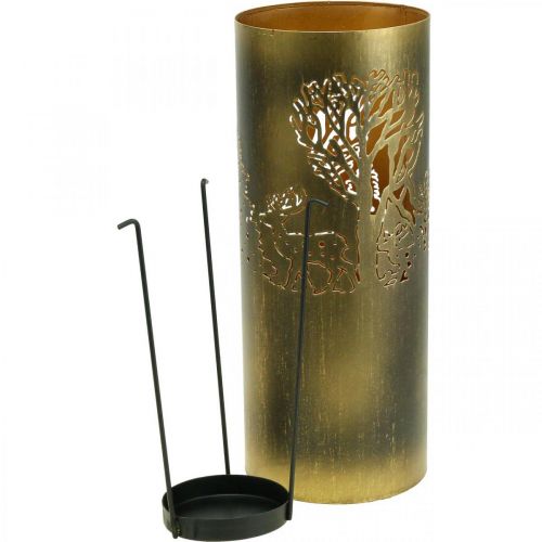 Artikel Vintage ljusstake metallhjort 30/38,5/45 cm set om 3