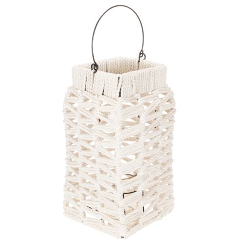 Hängande lykta, sommardekoration, makramé H35,5 cm B19 cm köpa | Floristik24.se