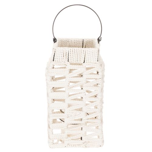 Hängande lykta, sommardekoration, makramé H35,5 cm B19 cm | Floristik24.se