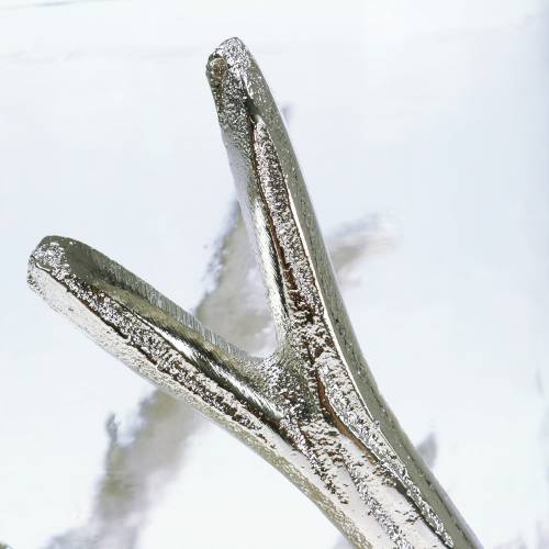 Floristik24 Vindljus gevär silver Ø16cm H11cm