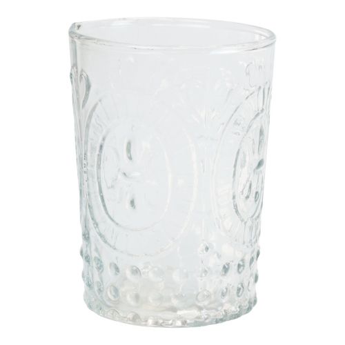 Lykta glas ljusglas värmeljushållare glas Ø7,5cm H10cm