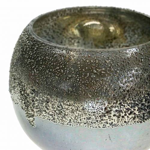 Artikel Lykta glas silver Ø8.5cm H6.5cm 4st