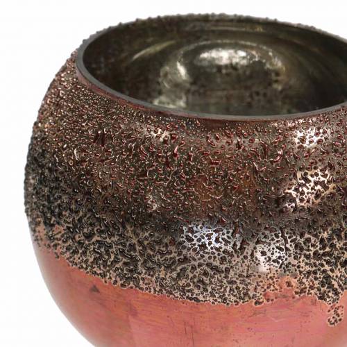 Artikel Lykta glas koppar Ø8,5cm H6,5cm 4st