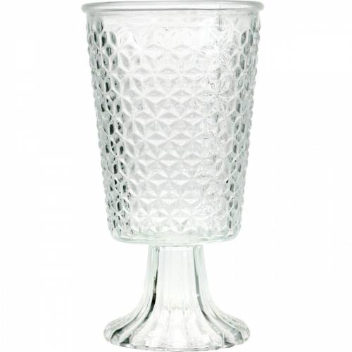 Lyktglas med botten klar Ø10cm H18,5cm bordsdekoration | Floristik24.se
